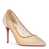 Follies Strass 85 white pumps