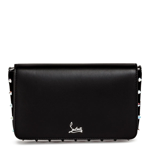 Zoompouch black leather and suede shoulder bag