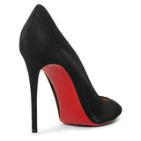 Kate 100 glitter black pumps