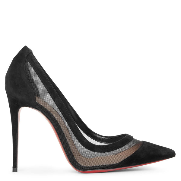 Galativi 100 black suede pumps