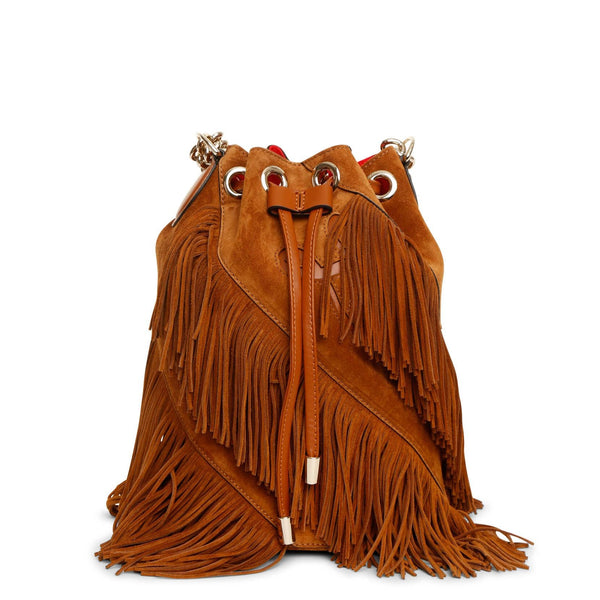 Marie Jane large suede bucket bag