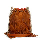 Marie Jane large suede bucket bag