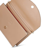 Loubi54 patent shimmer nude clutch