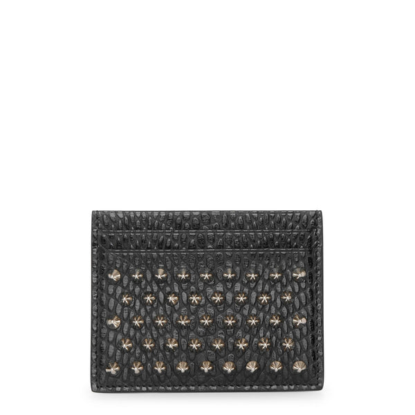 Kios black leather card holder