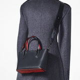 Cabata mini black leather tote bag