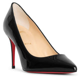 Kate 85 black patent pumps