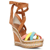 Lagoadonna 120 suede wedge espadrilles
