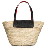 Loubi Shore black leather beach tote