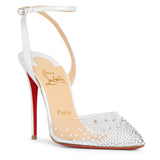 Spikaqueen 100 pvc white pumps