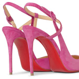 Jenlove 100 pink suede pumps