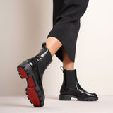 Montezu brushed leather ankle boots