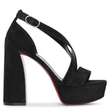 Movida Jane 130 black suede sandals