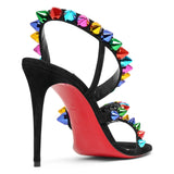 Spikita strap black multi sandals