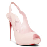 Hot Chick sling 120 pink patent pumps