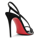 Rosalie 100 black strass sandals