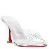 Degramule 85 silver strass mules