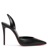 O Kate 100 sling black leather pumps