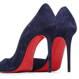 Iriza 100 navy suede pumps