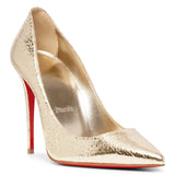 Kate 100 gold metallic pumps