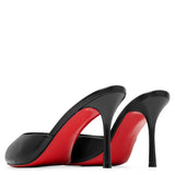 Me Dolly 85 black leather mules