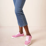 Vieira 2 orlato pink suede sneakers