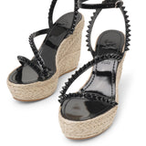 Mafaldina Zeppa 120 black espadrilles