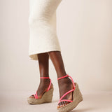 Mafaldina Zeppa 120 pink espadrilles