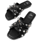 Miss spika club black flats
