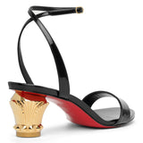 Lipsita Queen 55 black patent sandals