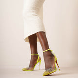 Spikaqueen 100 yellow pumps