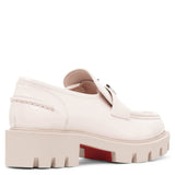 CL Moc lug flat light pink patent leather loafers