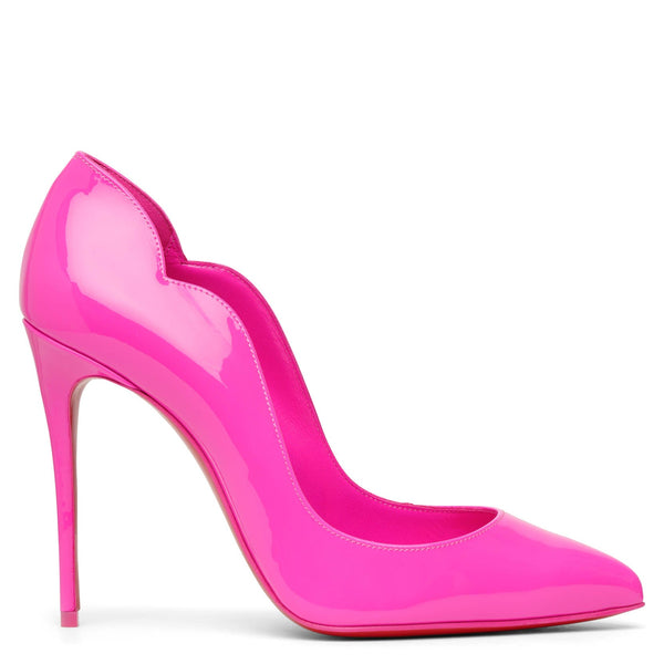 Hot Chick 100 pink patent pumps