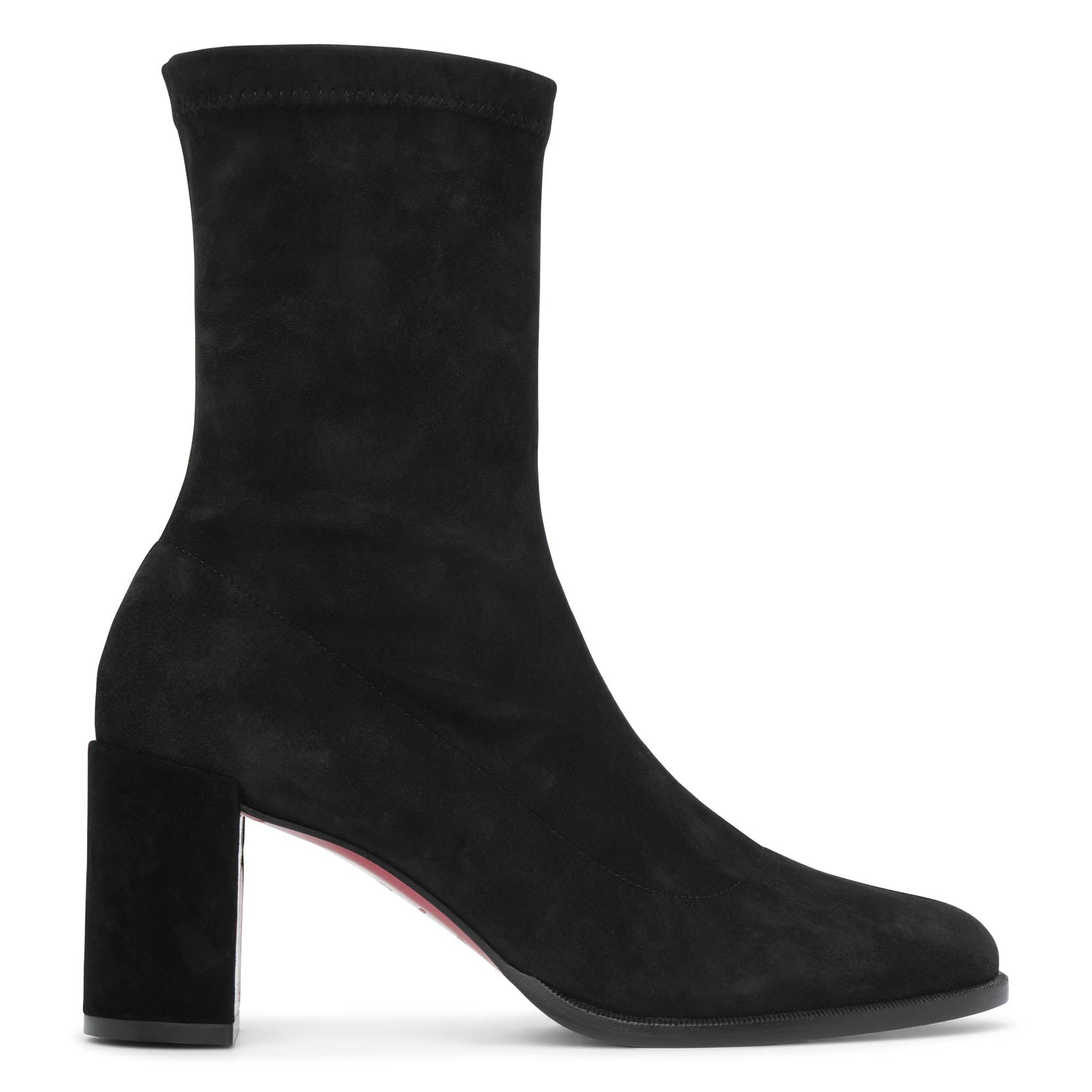 CHRISTIAN LOUBOUTIN STRETCHADOXA 70 BLACK SUEDE ANKLE BOOTS