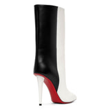 Astrilarge Booty 100 black and white leather boots