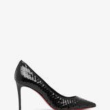 Kate 85 black leather pumps