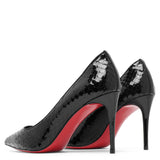 Kate 85 black leather pumps