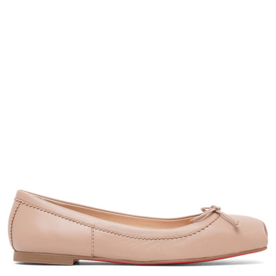 Mamadrague beige leather flats
