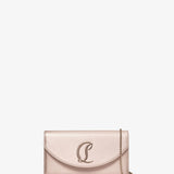 Loubi54 light pink satin clutch