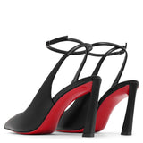 Condora strap 85 black leather pumps
