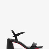 Miss Jane 55 black leather sandals