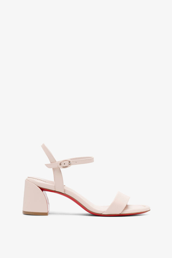 Miss Jane 55 beige leather sandals
