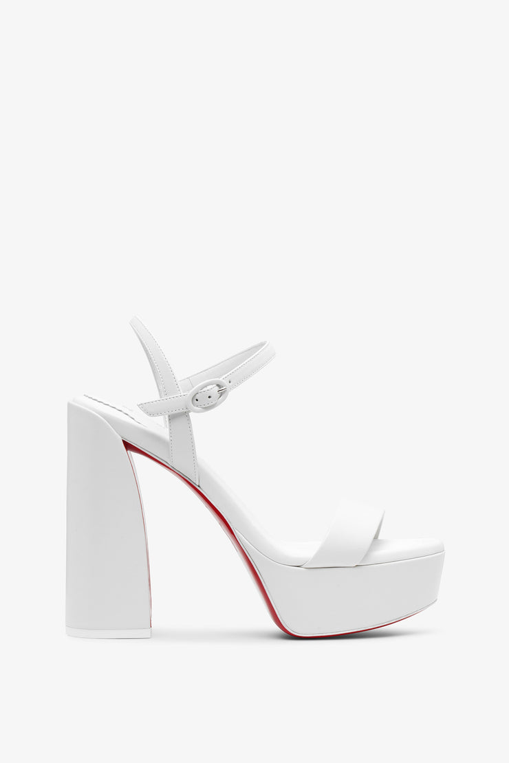 Movida Jane 130 white leather sandals