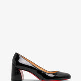 Miss Sab 55 black patent pumps