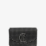 Loubi54 small black strass crossbody bag