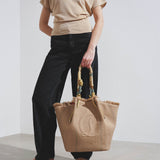 By My Side beige shopper bag
