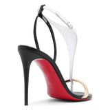 Athina 100 black sandals