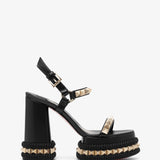 Superaclou 130 black sandals