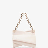 Loubitwist beige leather shoulder bag