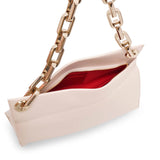 Loubitwist beige leather shoulder bag