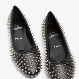 Sweetie Jane spiked leather ballerinas